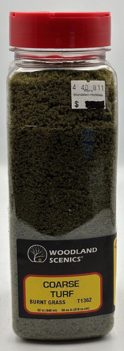 Woodland Scenics T1362 Coarse Turf Burnt Grass 32 Oz. Shaker