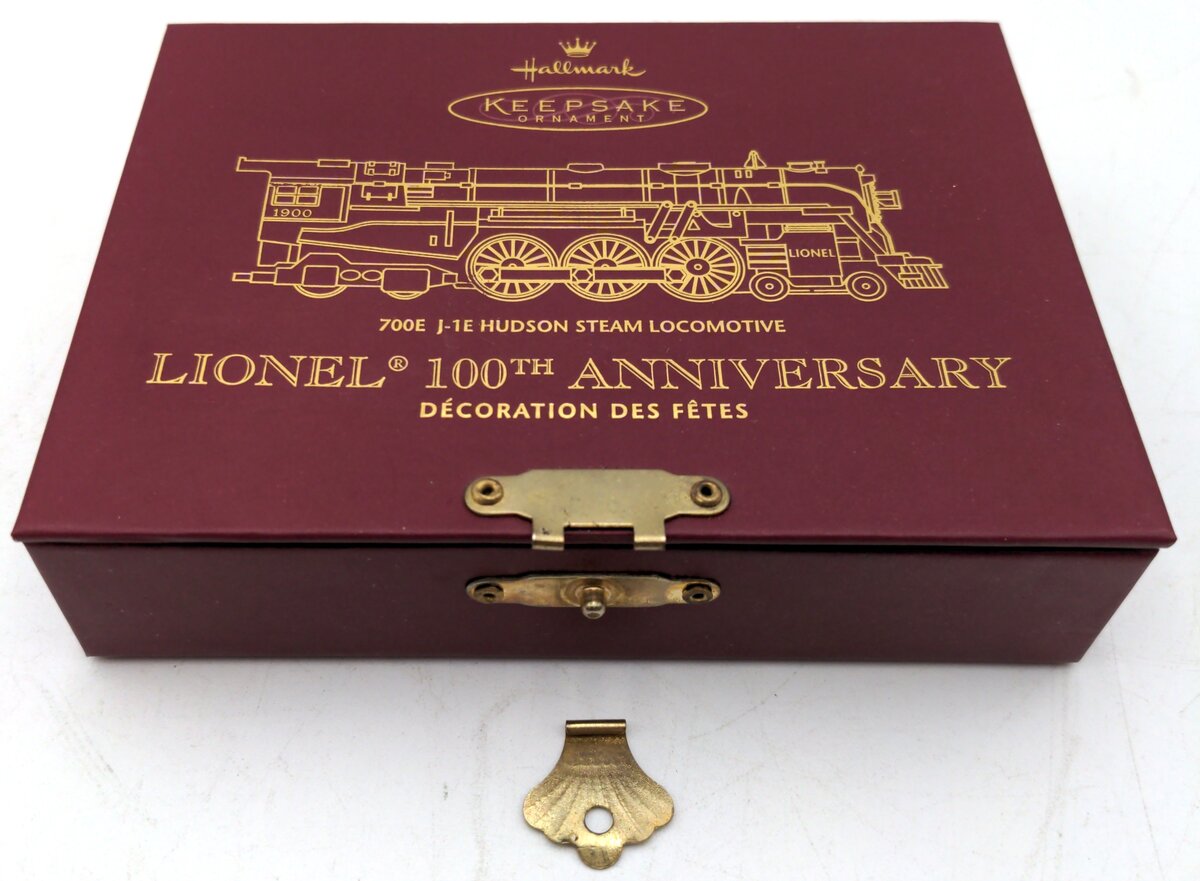 Hallmark QXI5261 Lionel100th Anni. 700E J-1E Hudson Steam Locomotive Ornament