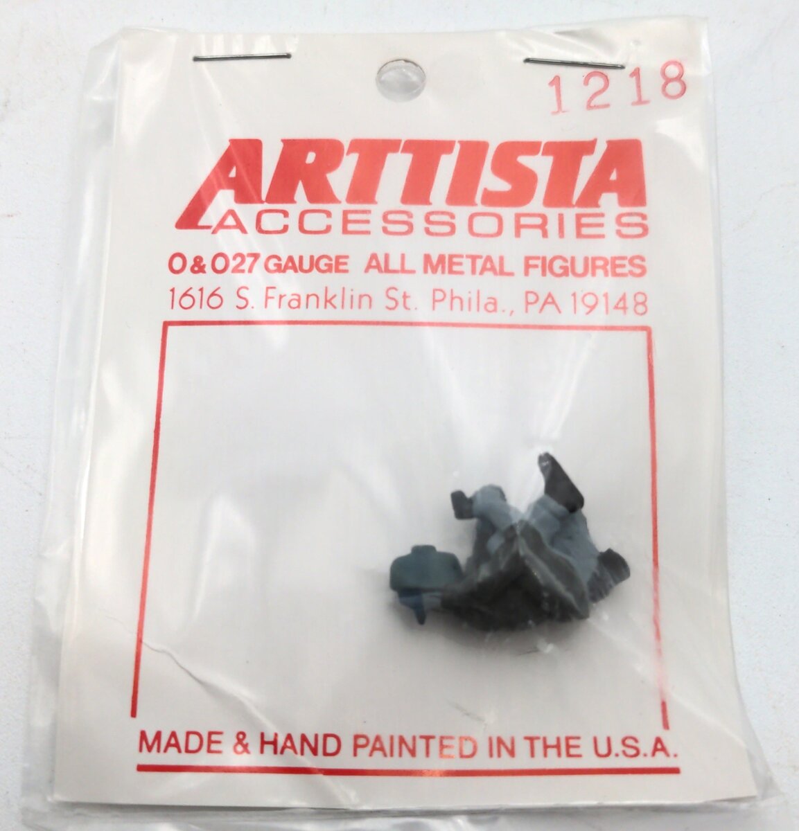 Arttista 1218 O Man Welding Pewter Hand Painted Figure