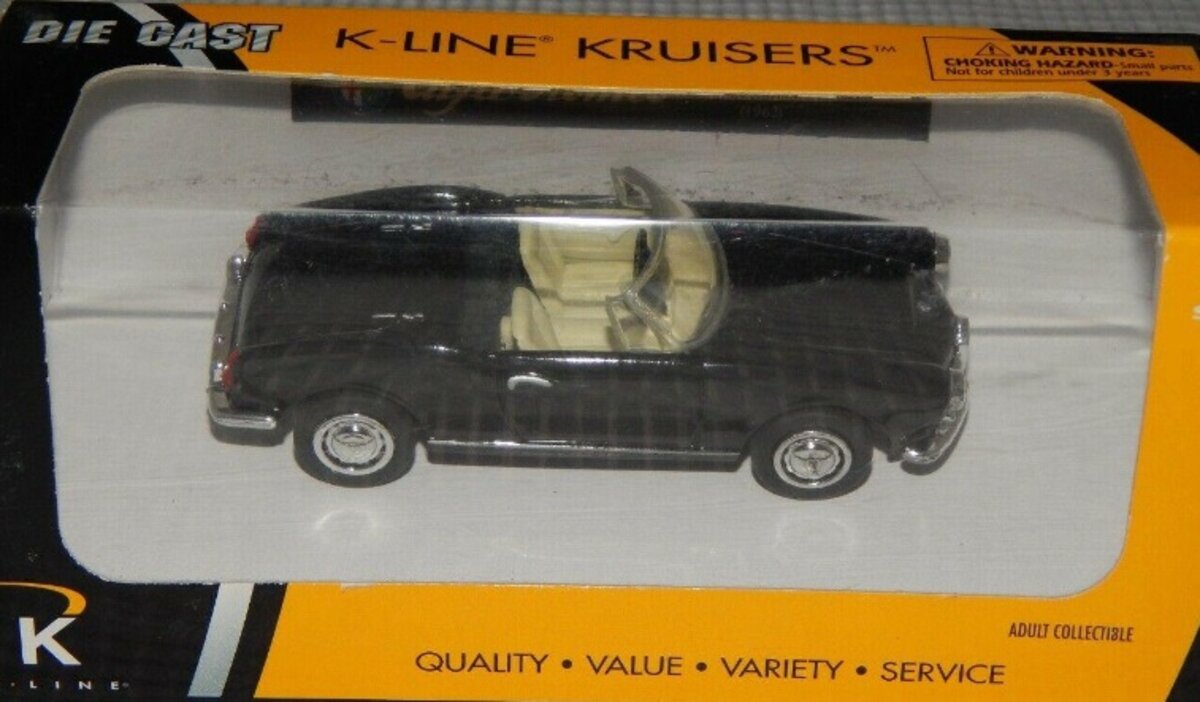 K-Line 1962 Kruisers 1:43 Black Alfa Romeo Giulietta Spider 1600CC Diecast Car