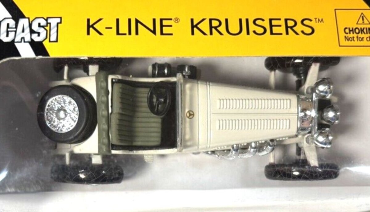 K-Line Kruisers 48008 1:43 Cream 1931 Mercedes-Benz SSKL Diecast Car
