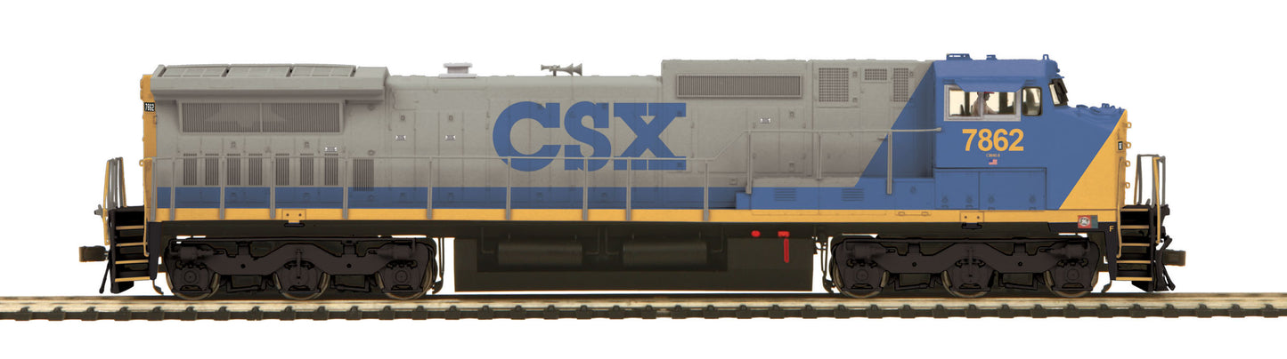 MTH 20-2943-1 CSX Dash-8 Diesel Engine w/Proto-Sound 2.0 #7867 (Hi-Rail Wheels)