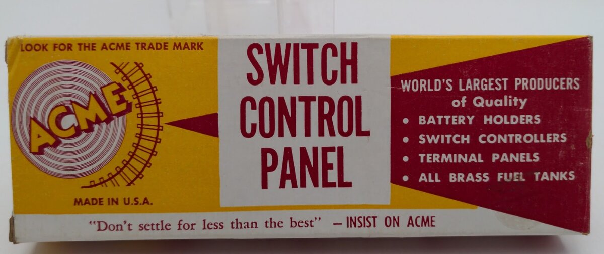 Acme 406 Frame Switch Control Panel For 7 Switches