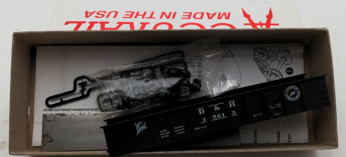 Accurail 3705 HO Scale Delaware & Hudson 41' AAR Steel Gondola # 15613 Kit