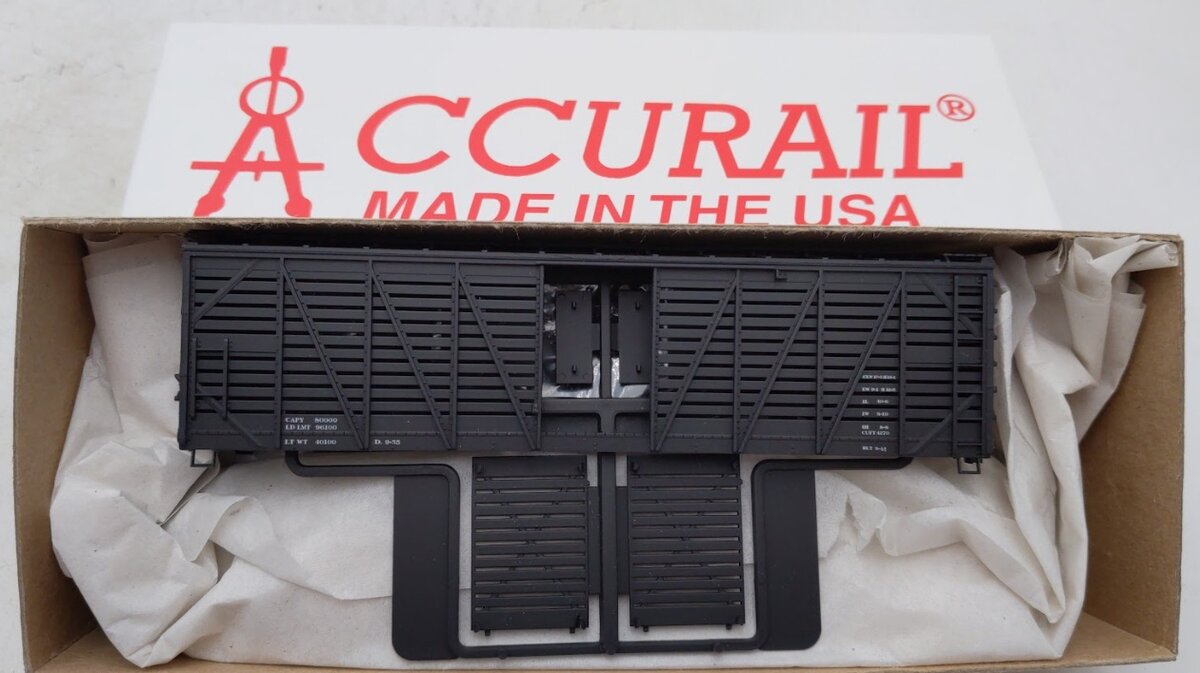 Accurail 4714 HO Scale Denver & Rio Grande Western 40' Wood Stock Car Kit