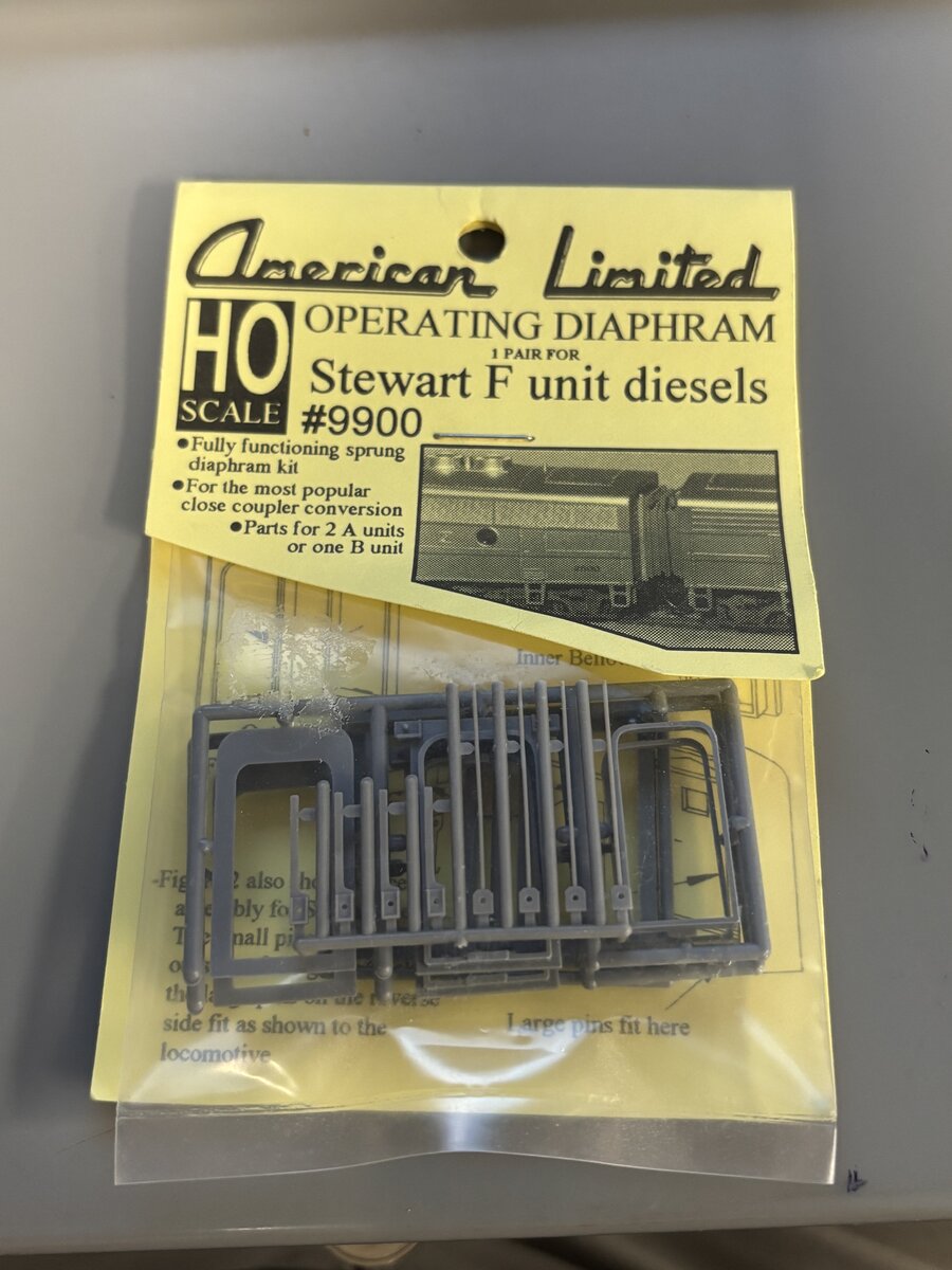 American Limited Models 9900 HO Working Diaphragm Kits for Stewart F3/F7