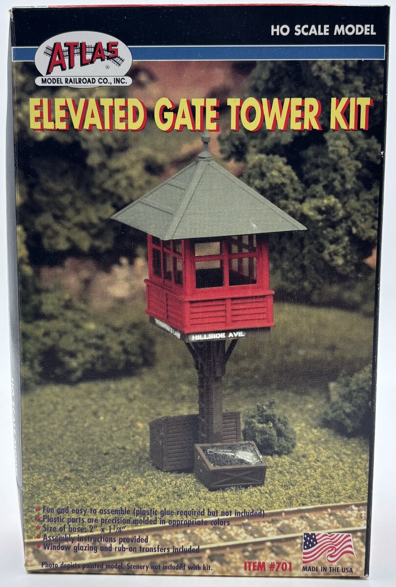 Atlas 0701 HO Scale Elevated Gate Tower Plastic Kit