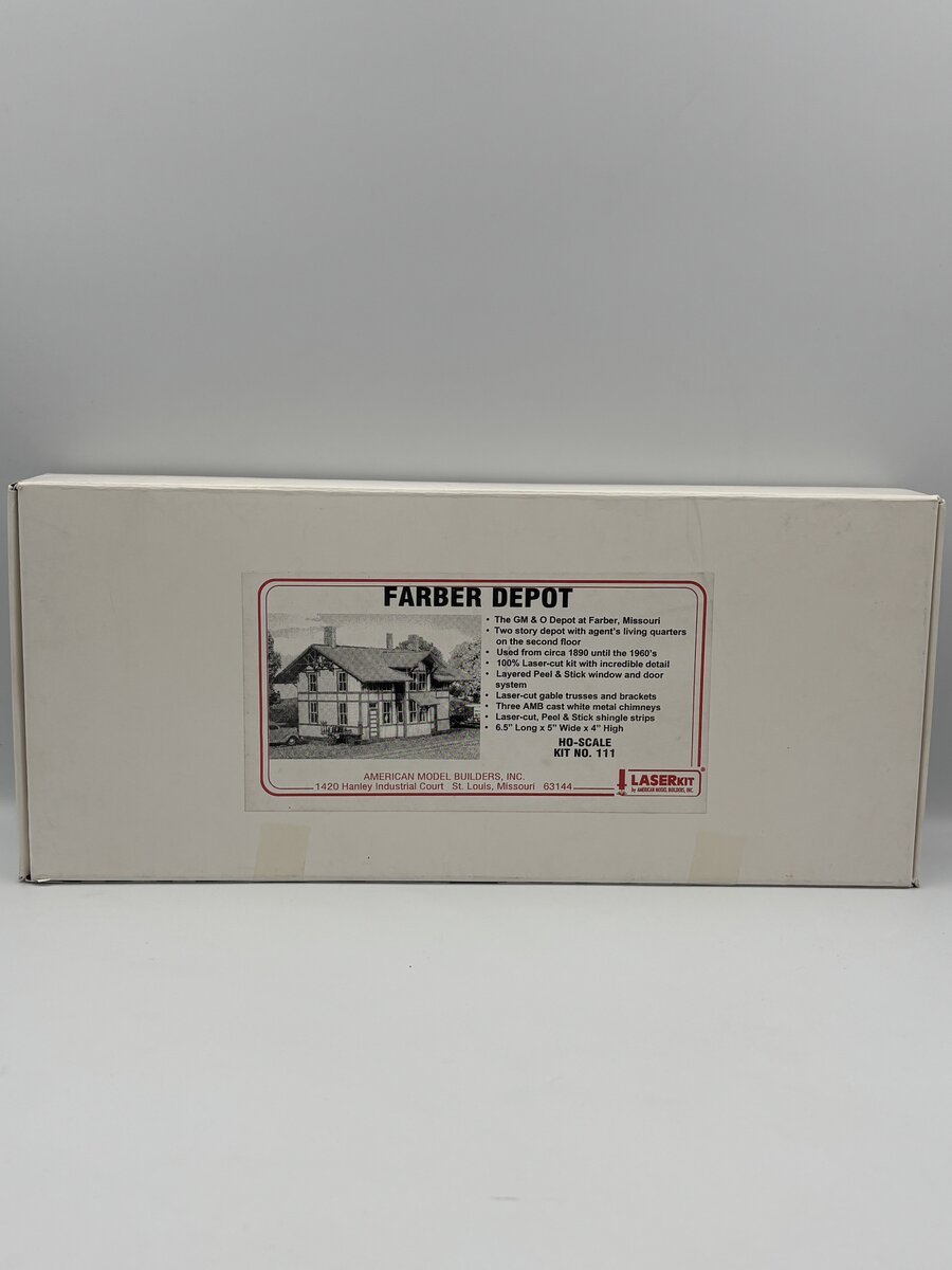 American Model Builders 111 HO Farber Station Laser Art Kit