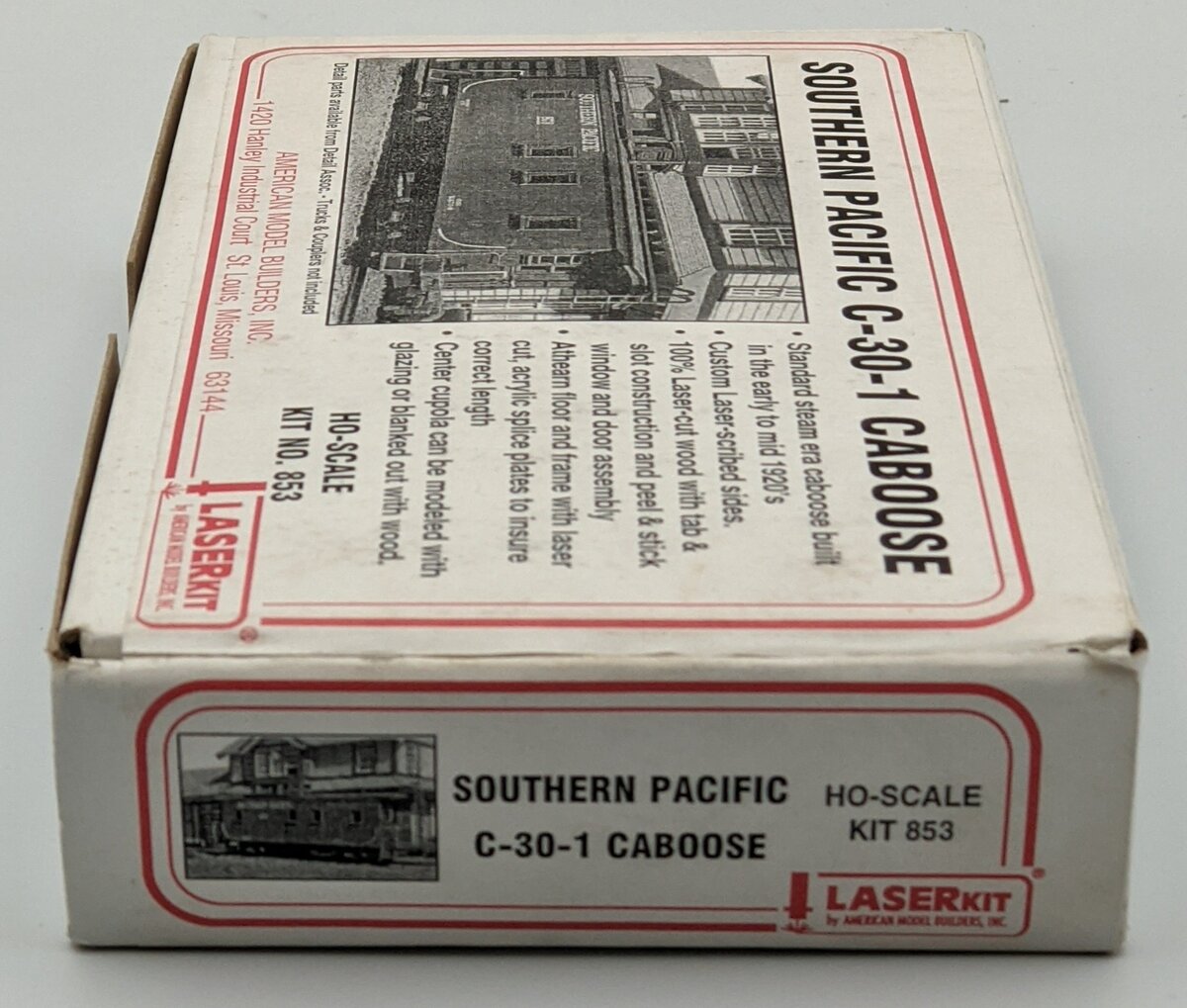 American Model Builders 853 HO Laser Art SP Class C-30-1 Wood Caboose