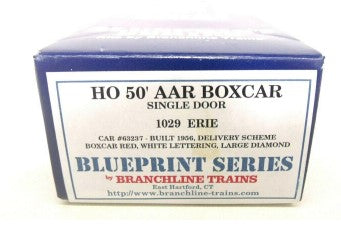 Branchline 1029 HO Scale Erie 50'' AAR Boxcar Single Door Kit #63237