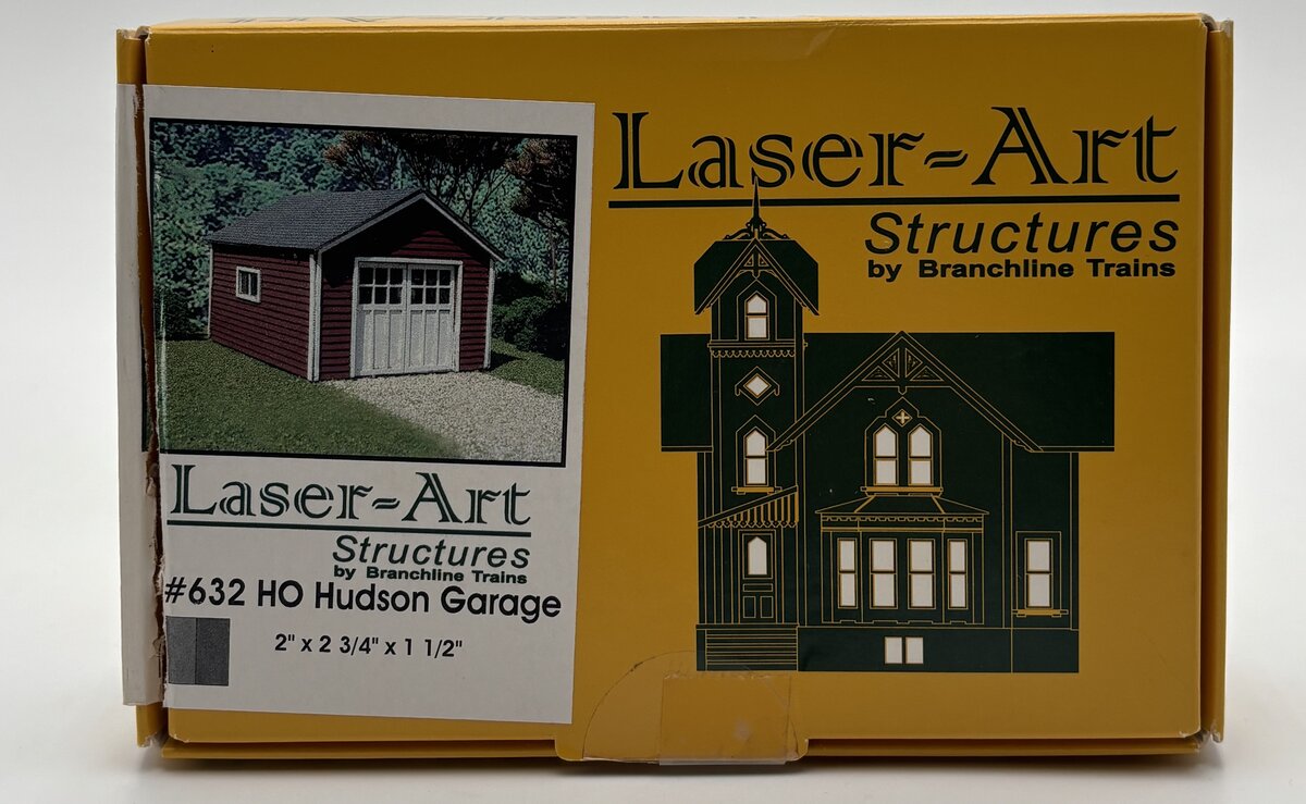 Branchline Trains 632 HO Scale Hudson Garage Laser-Art Building Kit