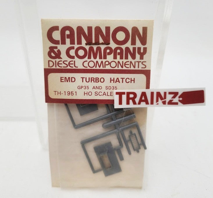 Cannon 1951 HO Scale EMD Turbo Hatches GP35s & SD35s Kit (Pack of 2)