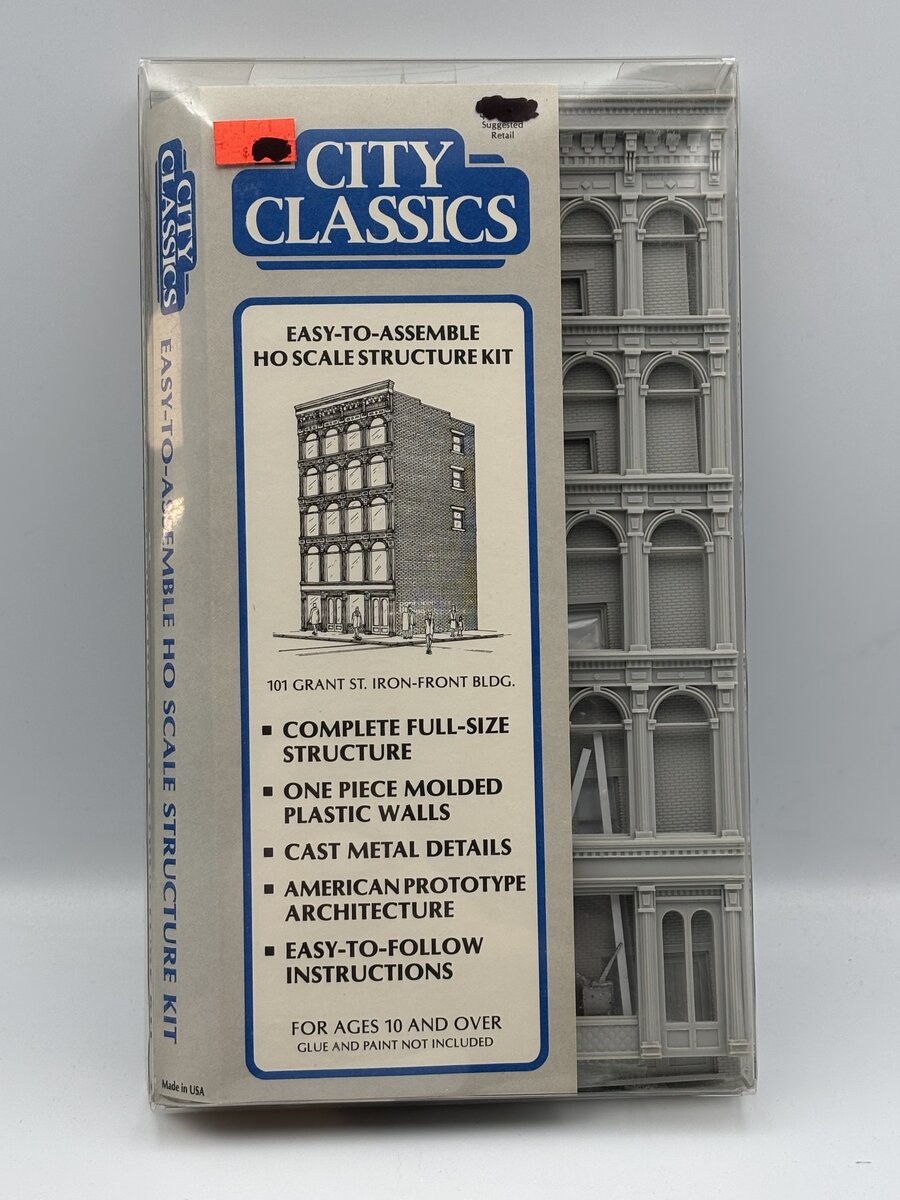 City Classics 101 HO Scale Grant St. Iron-Front Building Kit