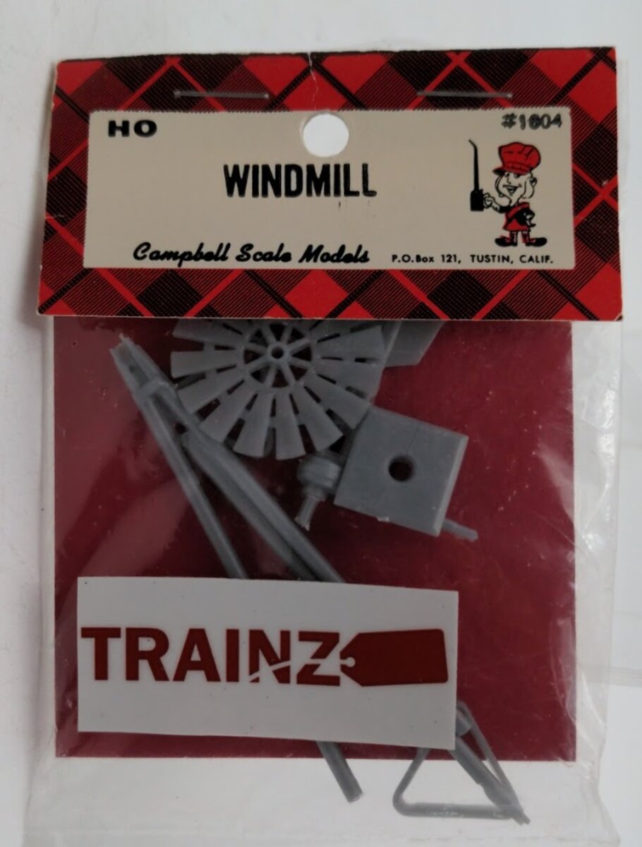 Campbell Scale Models 1604 HO Scale Plastic Windmill Kit