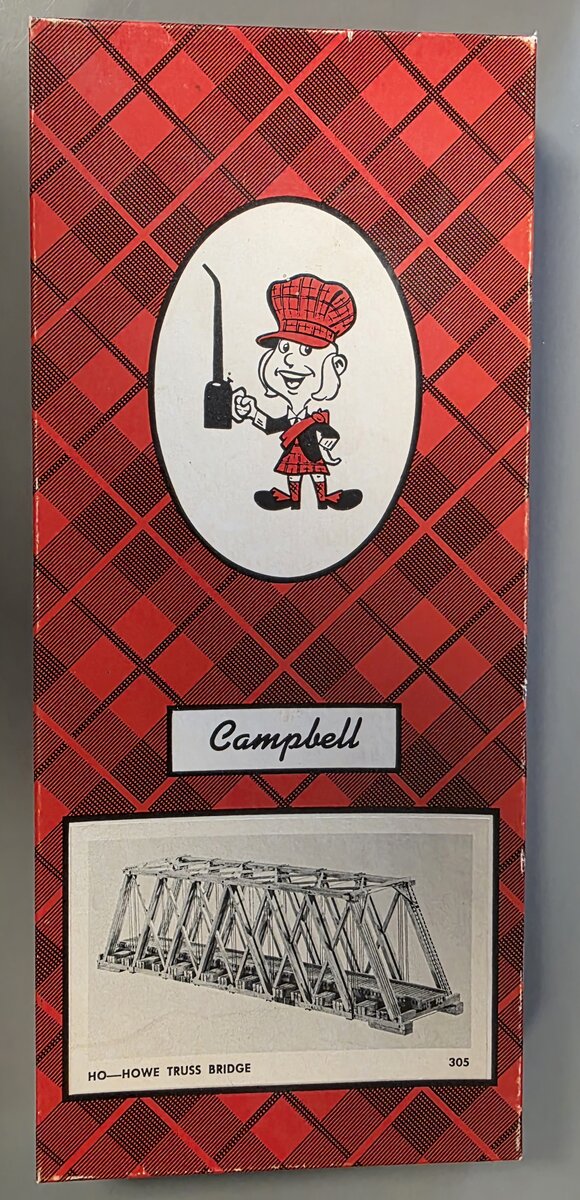 HO用　Campbell HO-Howe Truss Bridge #305 Campbell Scale Models 305 HO Howe Truss Bridge Kit – Trainz