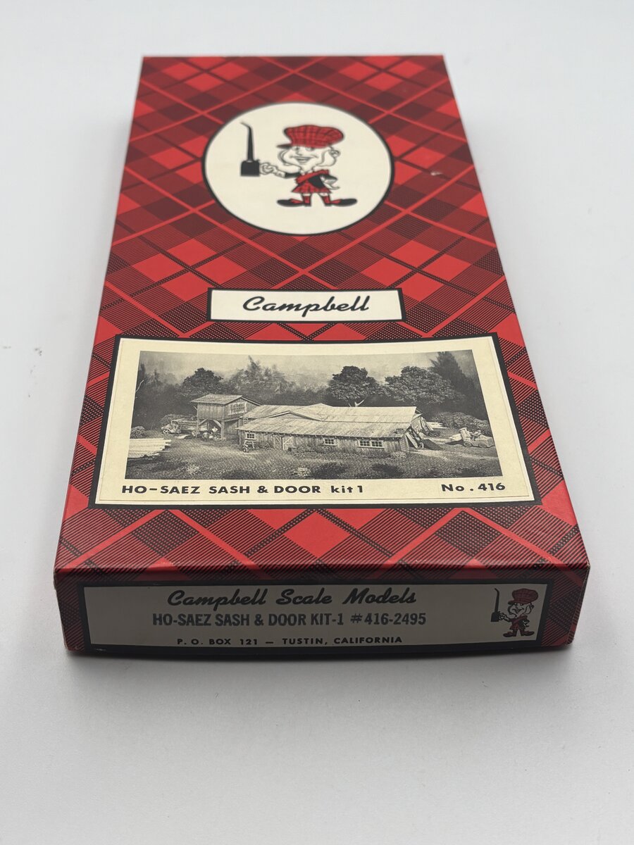 Campbell Scale Models 416 HO Saez Sash & Door Mill House & Loft Kit