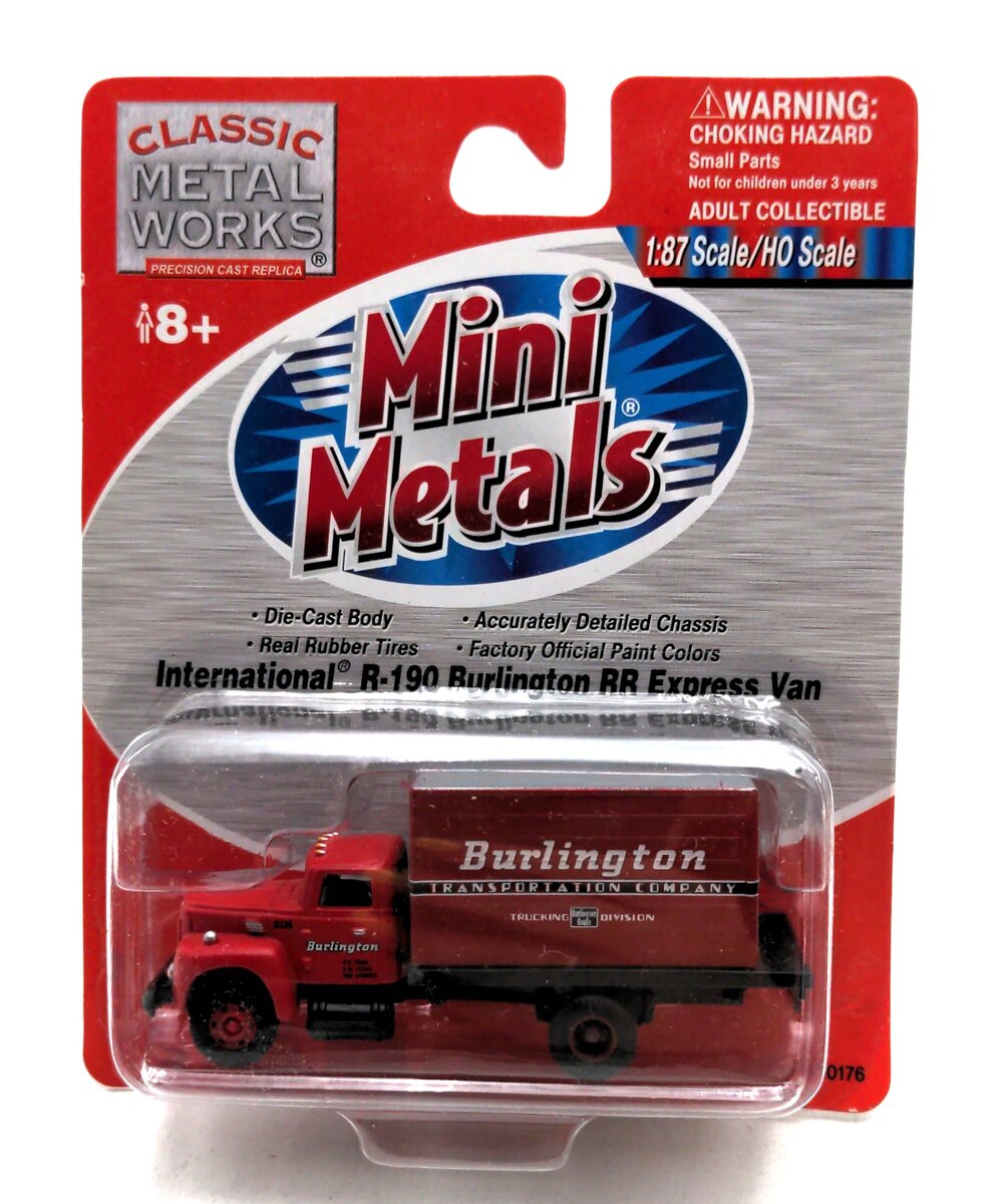 Classic Metal Works 30176 HO Mini Metals Burlington Intl. R-190 Express Truck