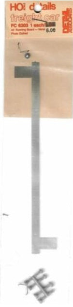 Detail Associates 6203 6203 HO Running Boards for 40' Cars Metal Photo Etched