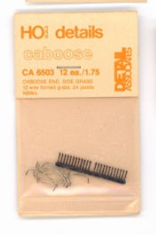 Detail Associates PC6603 HO 24" Roof Ladder Type Wide Grab Irons (Pack of 12)