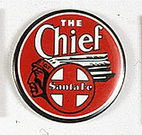 Phil Derrig Designs 36 Atchison, Topeka & Santa Fe "The Chief" Railroad Magnet