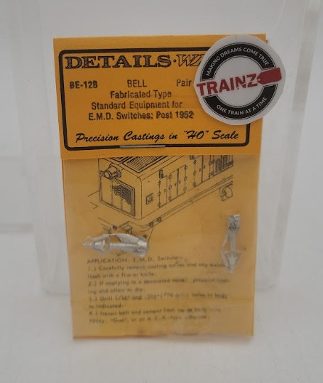 Details West BE-128 HO Scale Bell EMD Switcher Post 1952 Standard (Pack of 2)