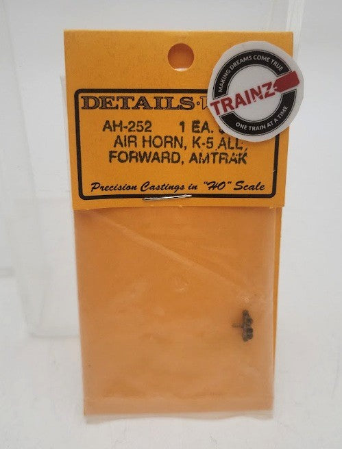 Details West 252 HO Scale Nathan K5 All Forward Air Horn for Amtrak