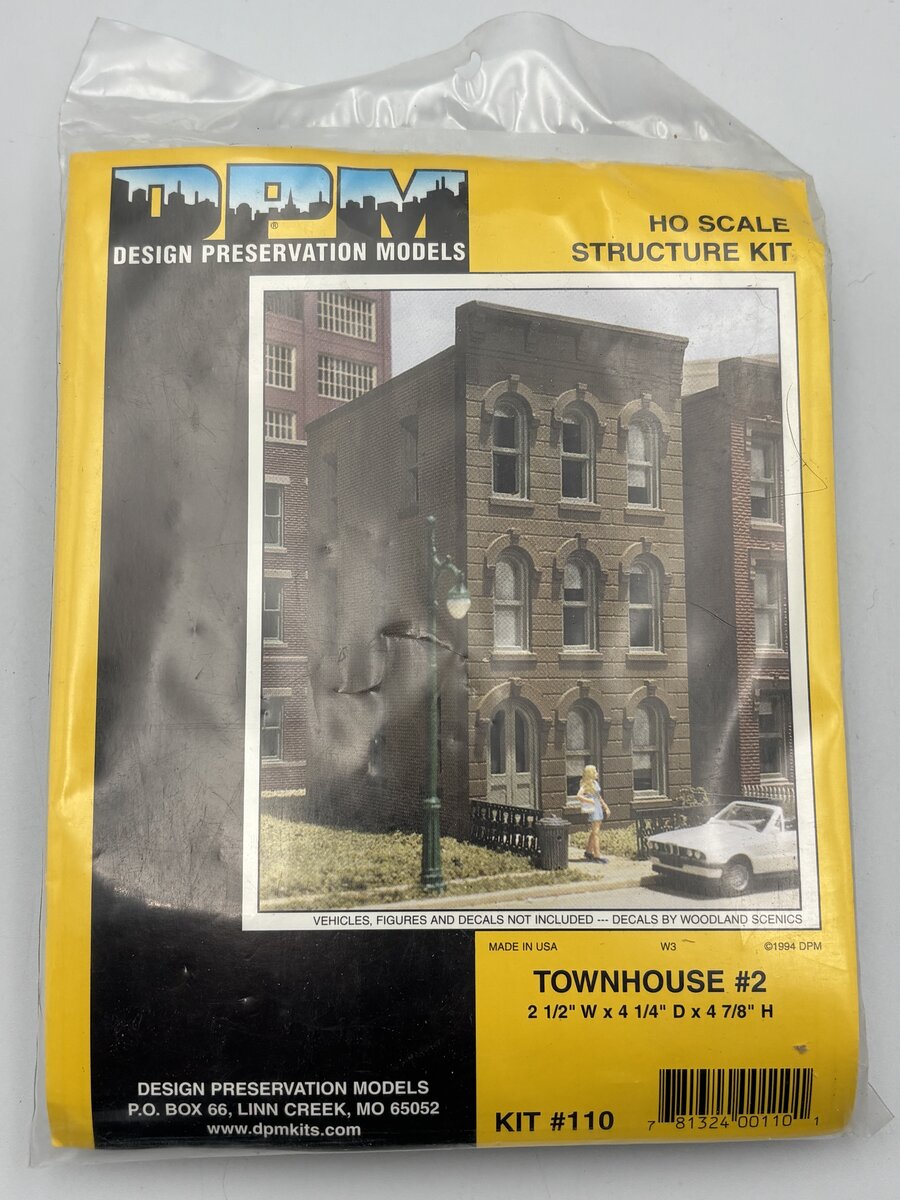 DPM 11000 HO Scale Townhouse # 2 Structure Building Kit