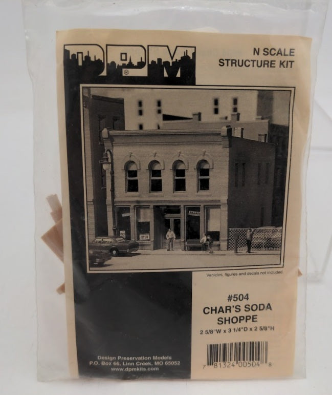 DPM 50400 N Scale Char's Soda Shoppe Building Kit