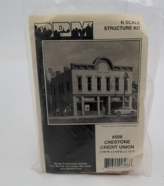 DPM 50800 N Scale Crestone Credit Union Building Plastic Kit