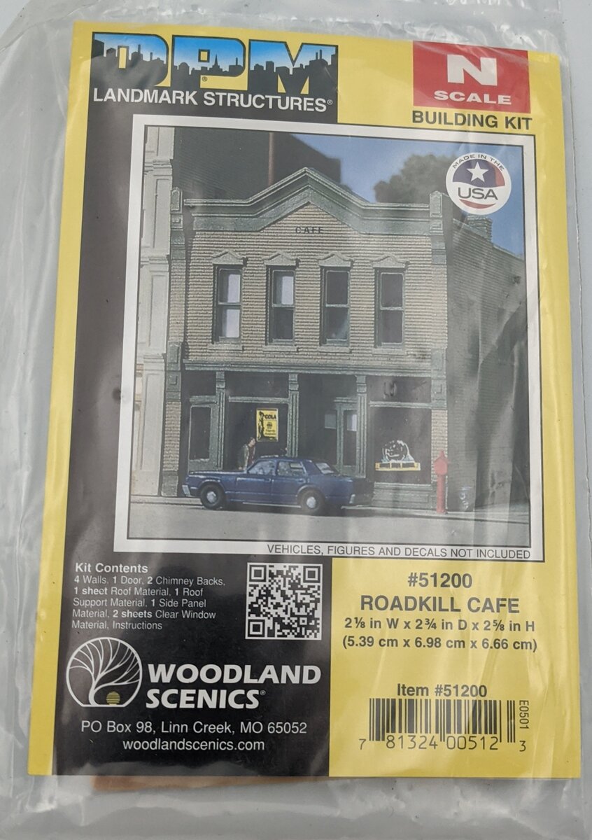 DPM 51200 N Scale Roadkill Café Building Plastic Kit