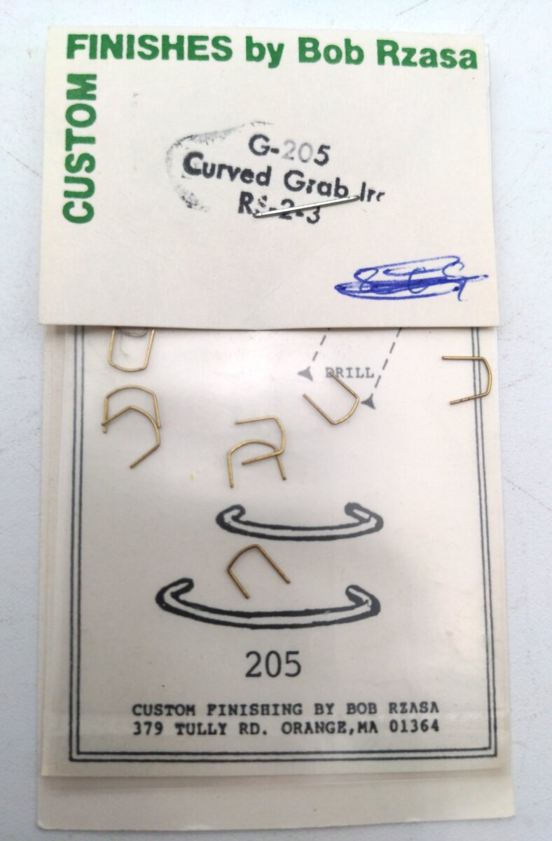 Custom Finishing 205 HO RS-2/3 Curved Grab Irons