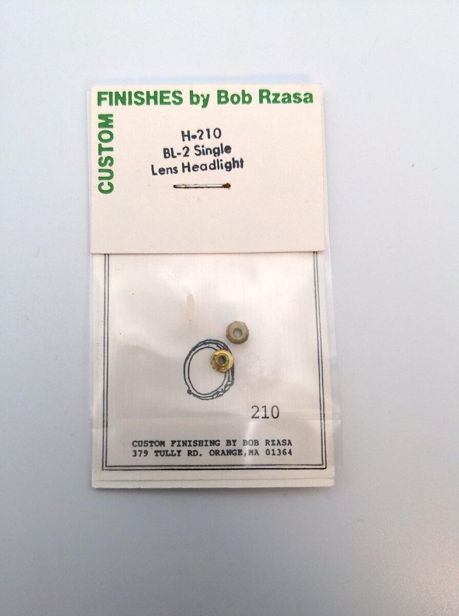 Custom Finishing H-210 HO BL-2 Single Lens Headlight