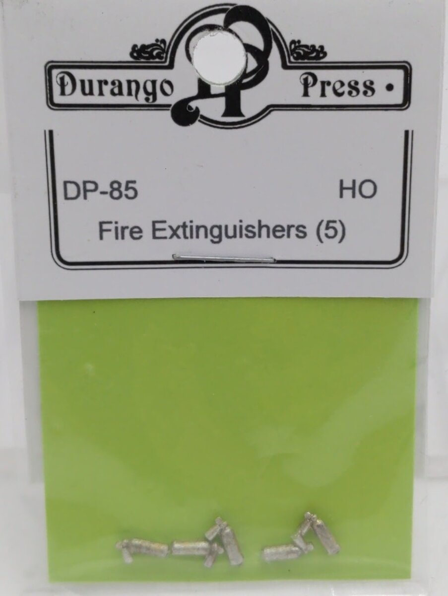 Durango Press 85 HO Fire Extinguishers Undecorated Cast Metal (Pack of 5)