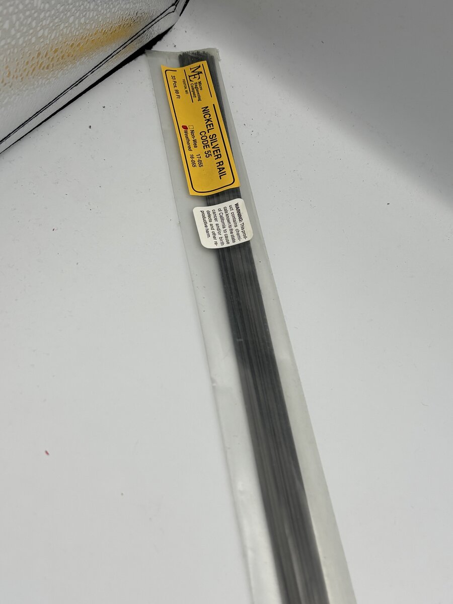 Micro Engineering 16-055 HO Code 55 36'' Weathered Nickel Silver Rail