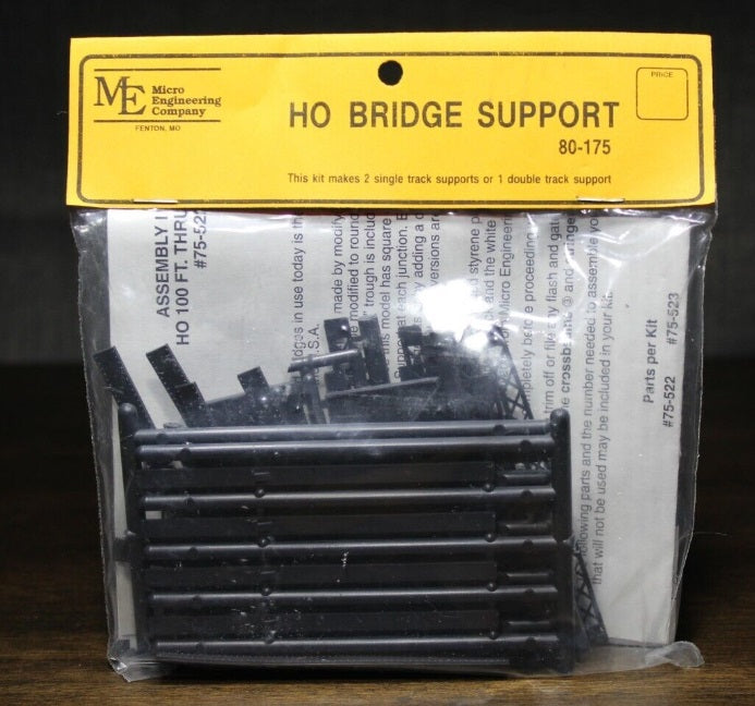 Micro Engineering 80-175 HO Bridge Support With Legs Plastic Kit