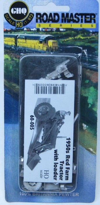 GHQ 60005 HO Farm Machinery 1950s Red Super M-TA Farm Tractor w