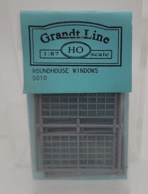 Grandt Line 5010 HO/1:87 Scale 60" x 120" Roundhouse Windows 40-Pane (Pack of 6)