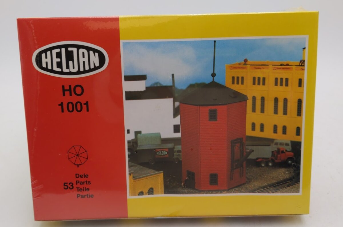 Heljan 1001 HO Wooden Water Tank-Canadian Building Kit
