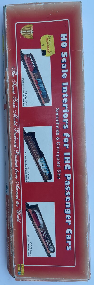 IHC 20153 HO Observation Car Interior for Both Smooth and Corrugated Sides