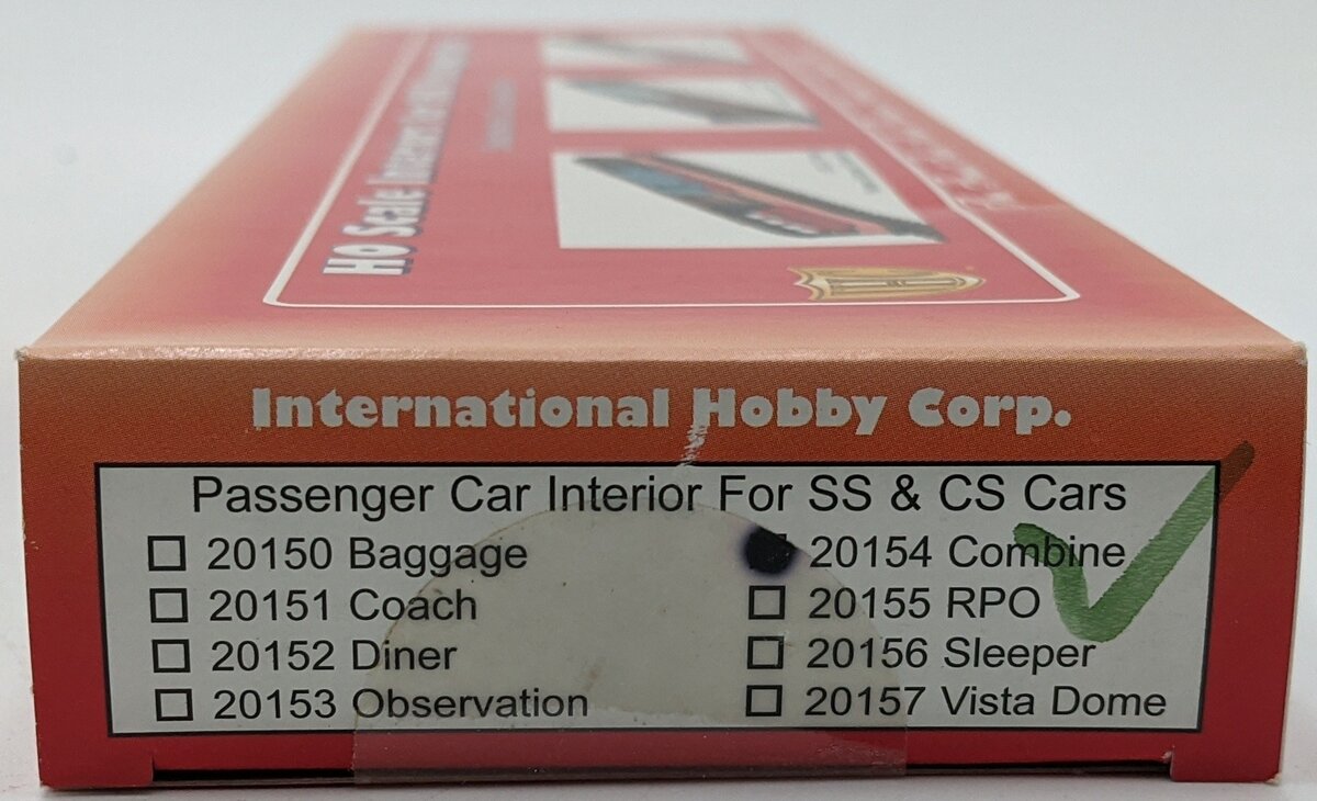 IHC 20154 HO Combine Car Interior for Both Smooth and Corrugated Sides