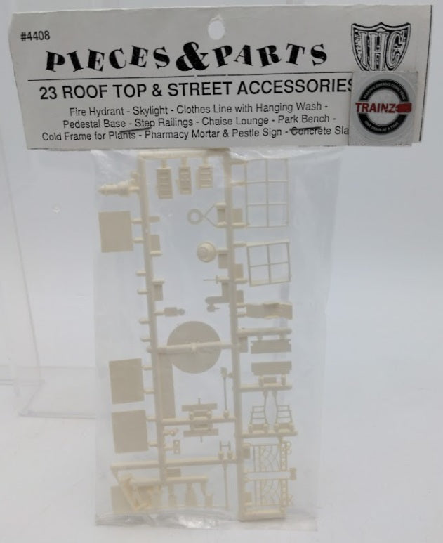 IHC 4408 HO Scale Rooftop & Street Accessories Plastic Kit