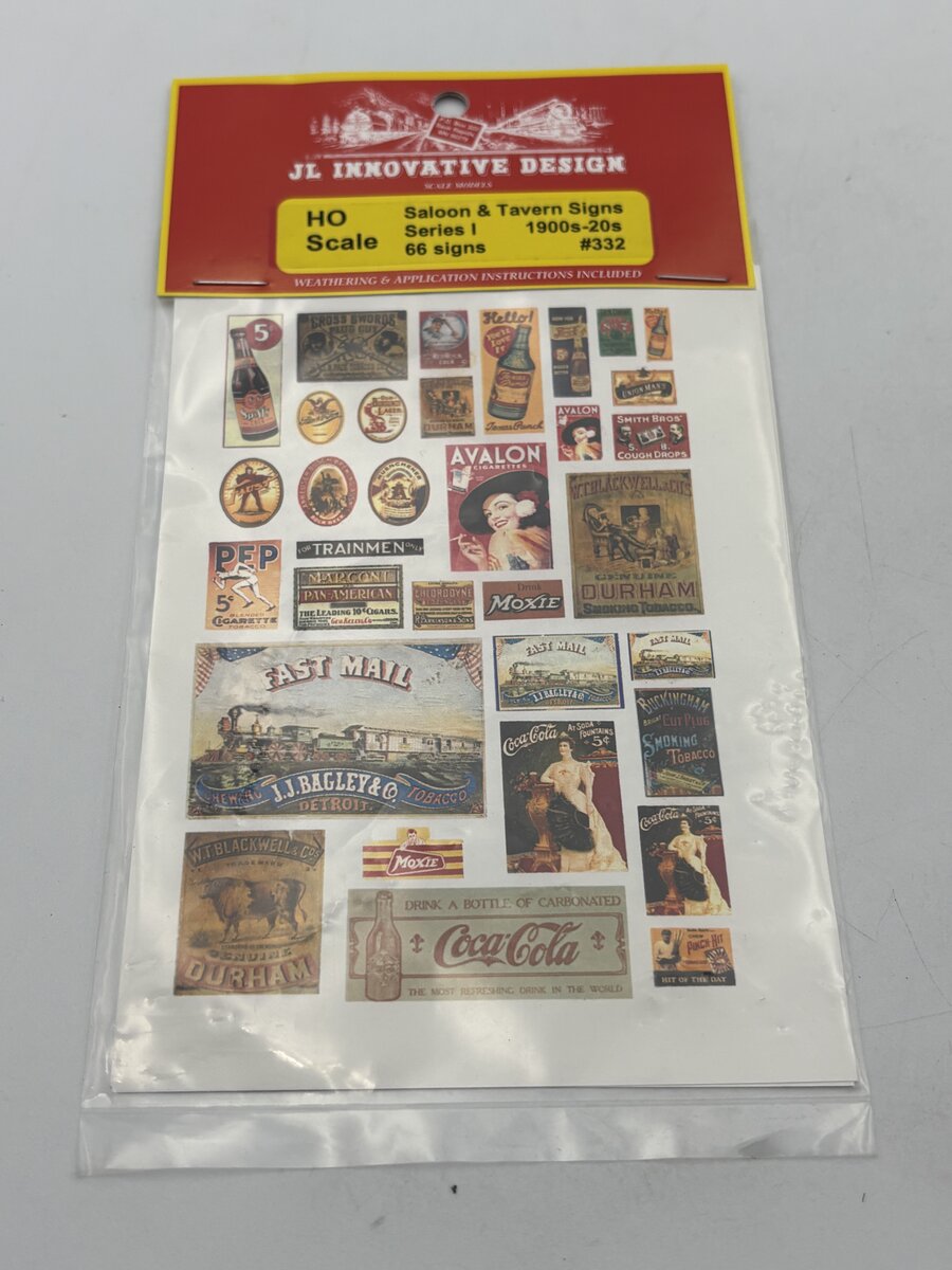 JL Innovative Design 332 HO Saloon and Tavern Signs 1900s-1920 #1 (66)