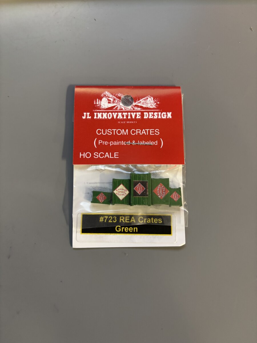 JL Innovative Design 723 HO Custom Deluxe Crates w/Railway Express Agency Labels