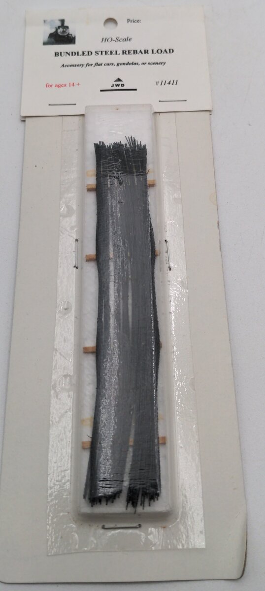 JWD Premium Products 11411 HO Scale Steel Rebar Bundle Load