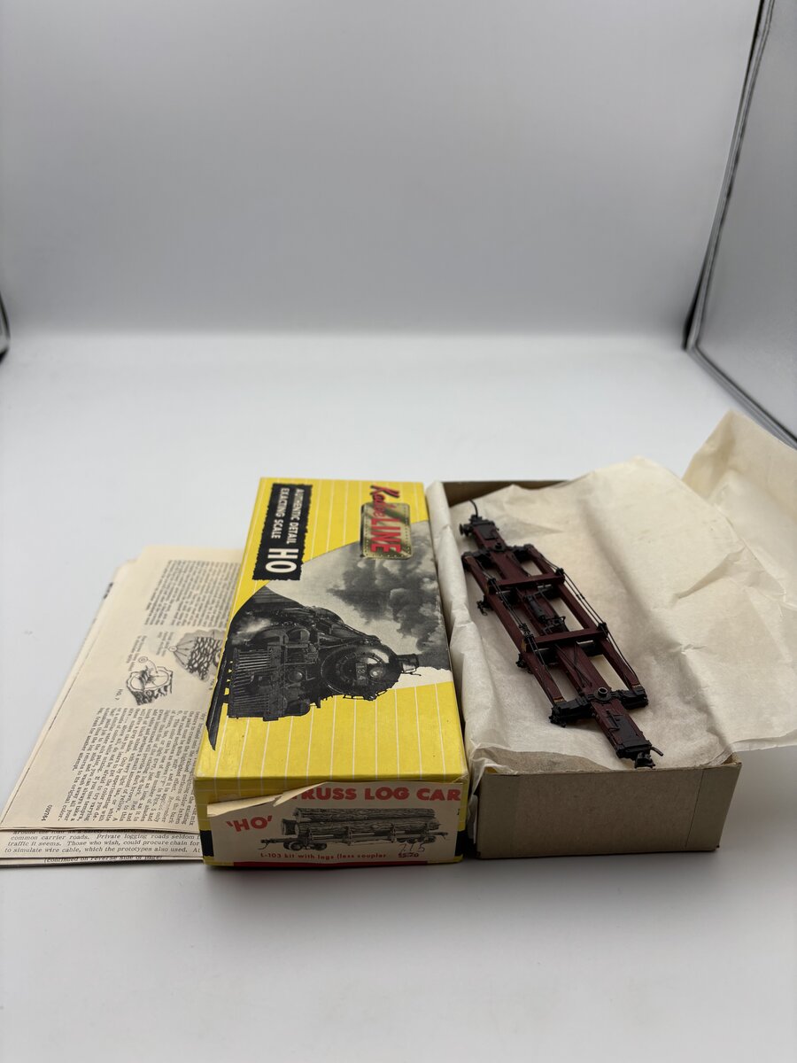 Kadee 103 HO Truss Log Car Whit Logs Kit NIB