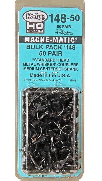Kadee 140 HO Scale #148 Metal Whisker® Couplers #140 Bulk Pack 50 Pair / 50 Pack