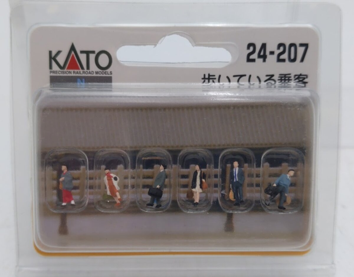 Kato 24-207 N Scale Japaese Walking Passengers Figures (Set of 6)
