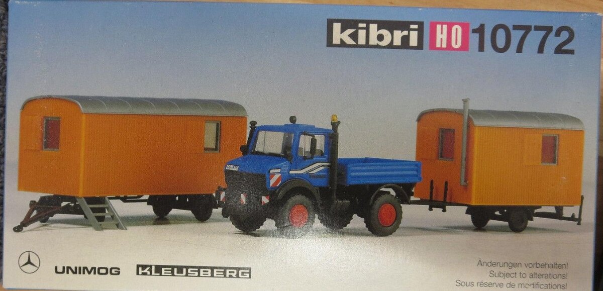 Kibri 10772 MB Unimog w/2 rd rpr wgns Kit
