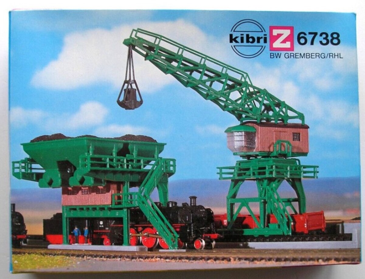 Kibri 6738 Z Scale Coal Tower & Travel Crane Plastic Kit – Trainz