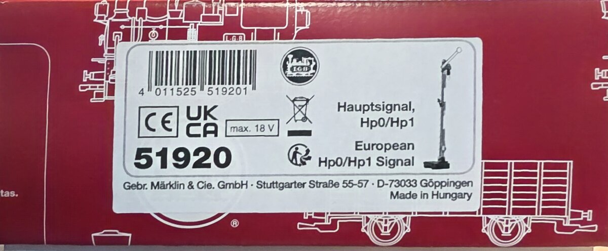 LGB 51920 European Home Signal